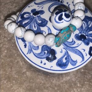 Gorgeous marble bracelet!!!! With turtle